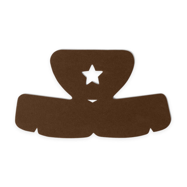 MilitaryPro half cap insert in brown, Shapers Image foam cap shaper