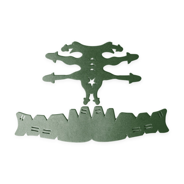 Web Shaper for baseball caps in green, Shapers Image foam cap shaper