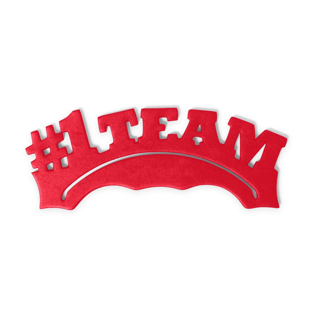 #1 Team visor insert in red, Shapers Image foam cap shaper