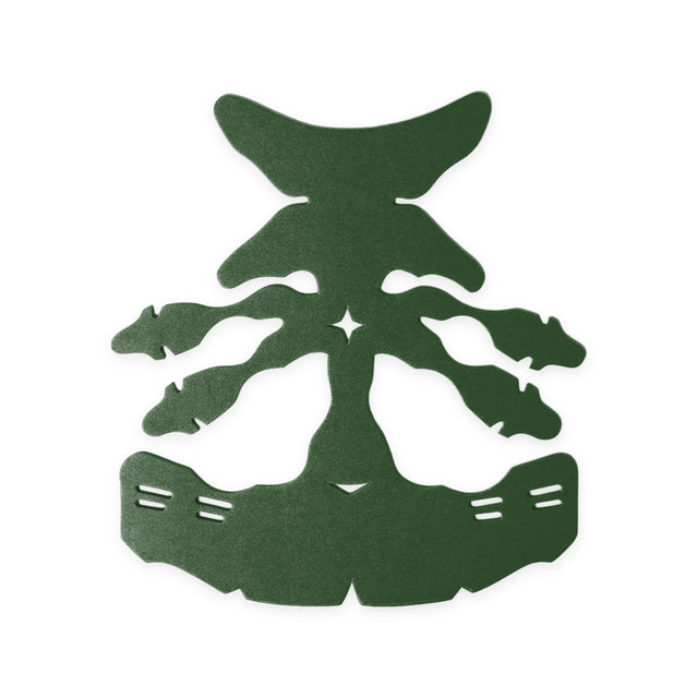Flat cap web shaper in green, Shapers Image foam cap shaper