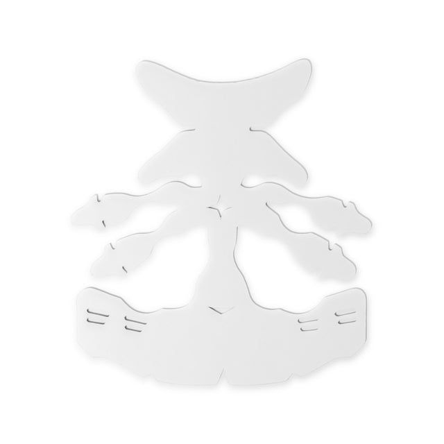 Flat cap web shaper in white, Shapers Image foam cap shaper