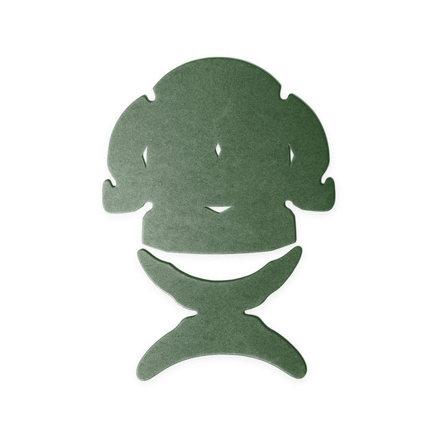 Flat CapPro dome and visor shaper in green, Shapers Image foam cap shaper
