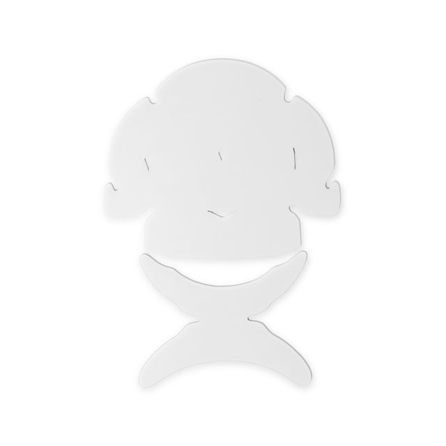 Flat CapPro dome and visor shaper in white, Shapers Image foam cap shaper